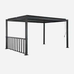 Louvered pergola 4x3m and 3m narrow counter