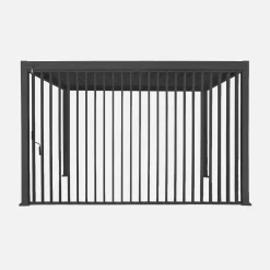 Louvered pergola 4x3m and 4m vertical adjustable louver panel