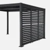 Louvered pergola 4x3m + 3 100cm louver panels
