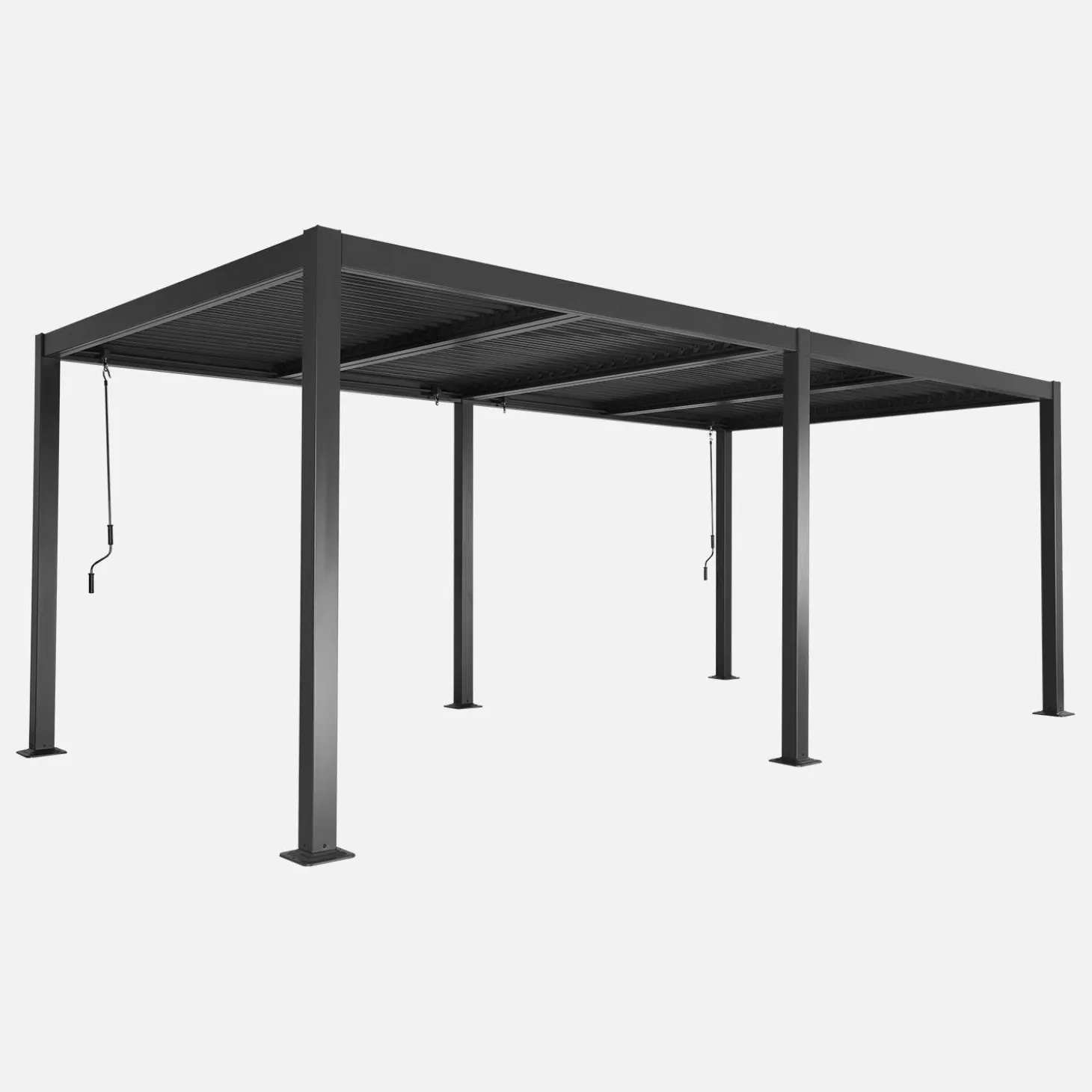 Louvered pergola 6 x 3m + 2 3m blinds