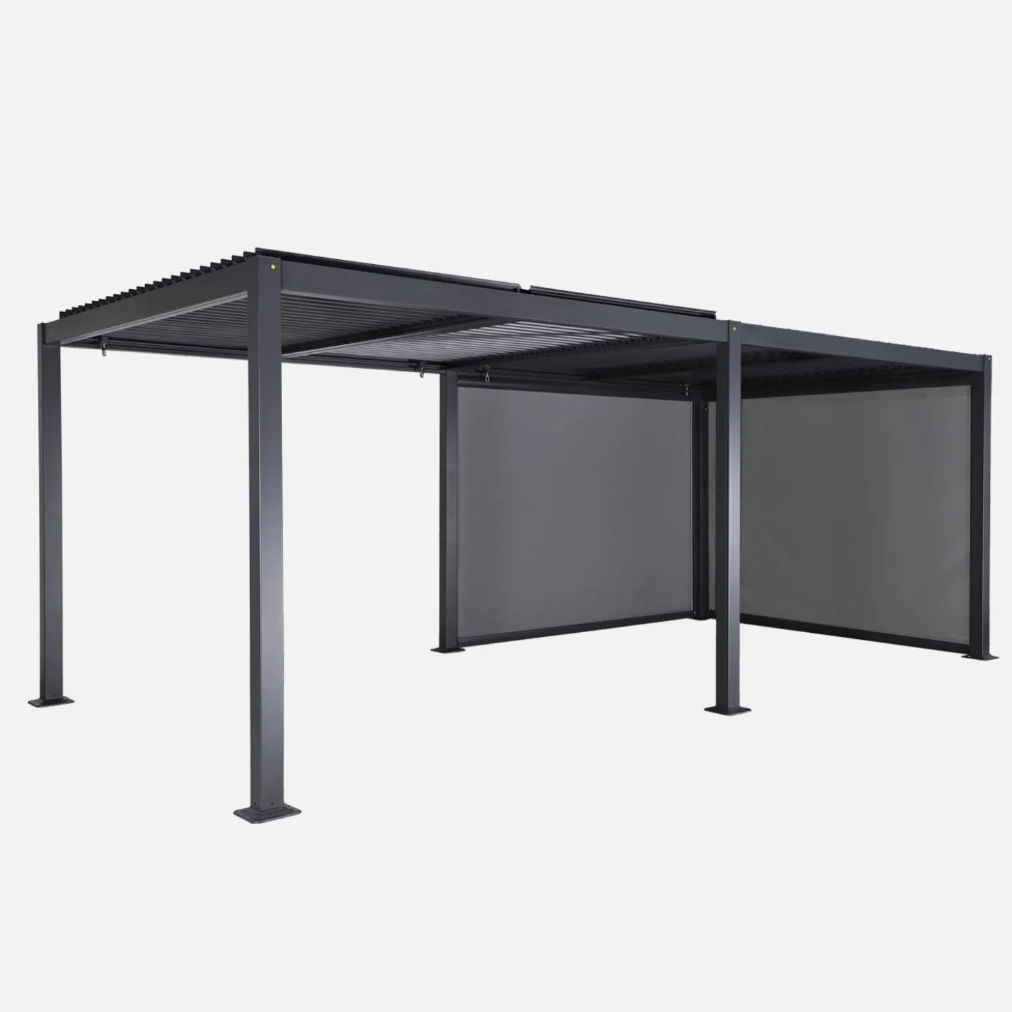 Louvered pergola 6 x 3m + 2 3m blinds