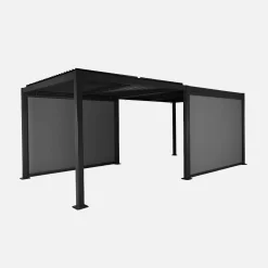 Louvered pergola 6 x 3m + 2 3m blinds