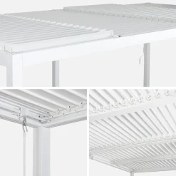 Louvered pergola 6 x 3m + 2 3m blinds