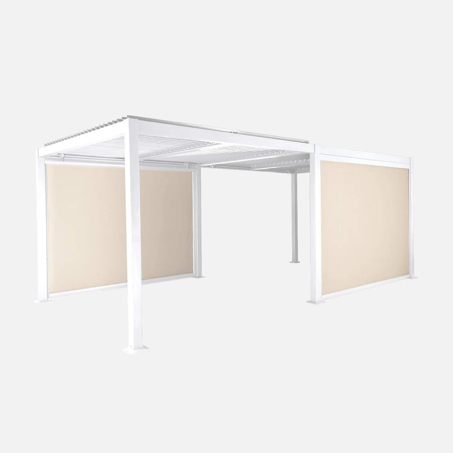 Louvered pergola 6 x 3m + 2 3m blinds
