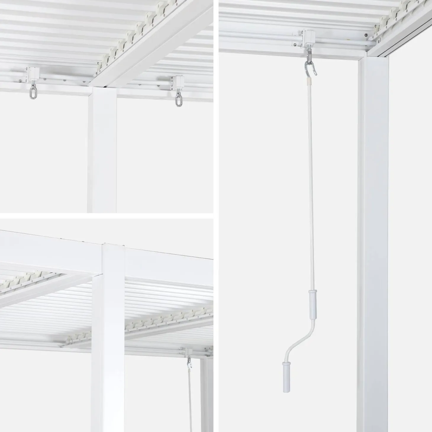 Louvered pergola 6 x 3m + 4 3m blinds