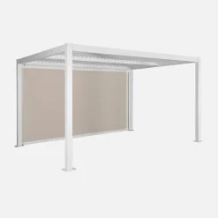 Louvered pergola 4 x 3m with a 4m blind