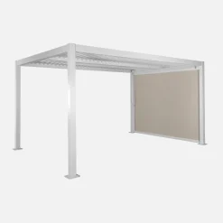 Louvered pergola 4 x 3m with a 3m blind
