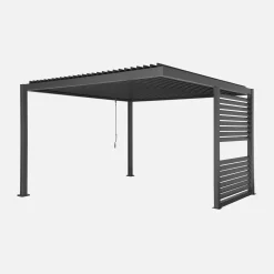 Louvered pergola 3.5 x 3.5m with integrated louver panel