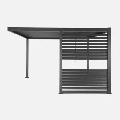 Louvered pergola  3.5 x 3.5m with integrated louver panel