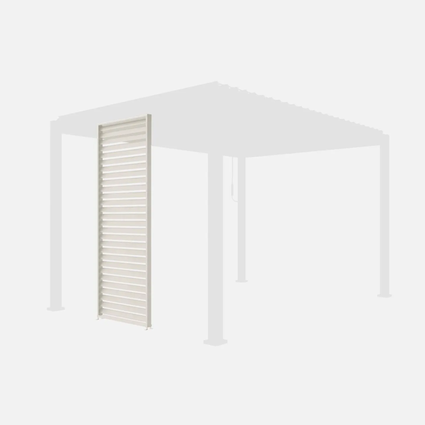 Louver panel aluminium 100cm for Triomphe pergola