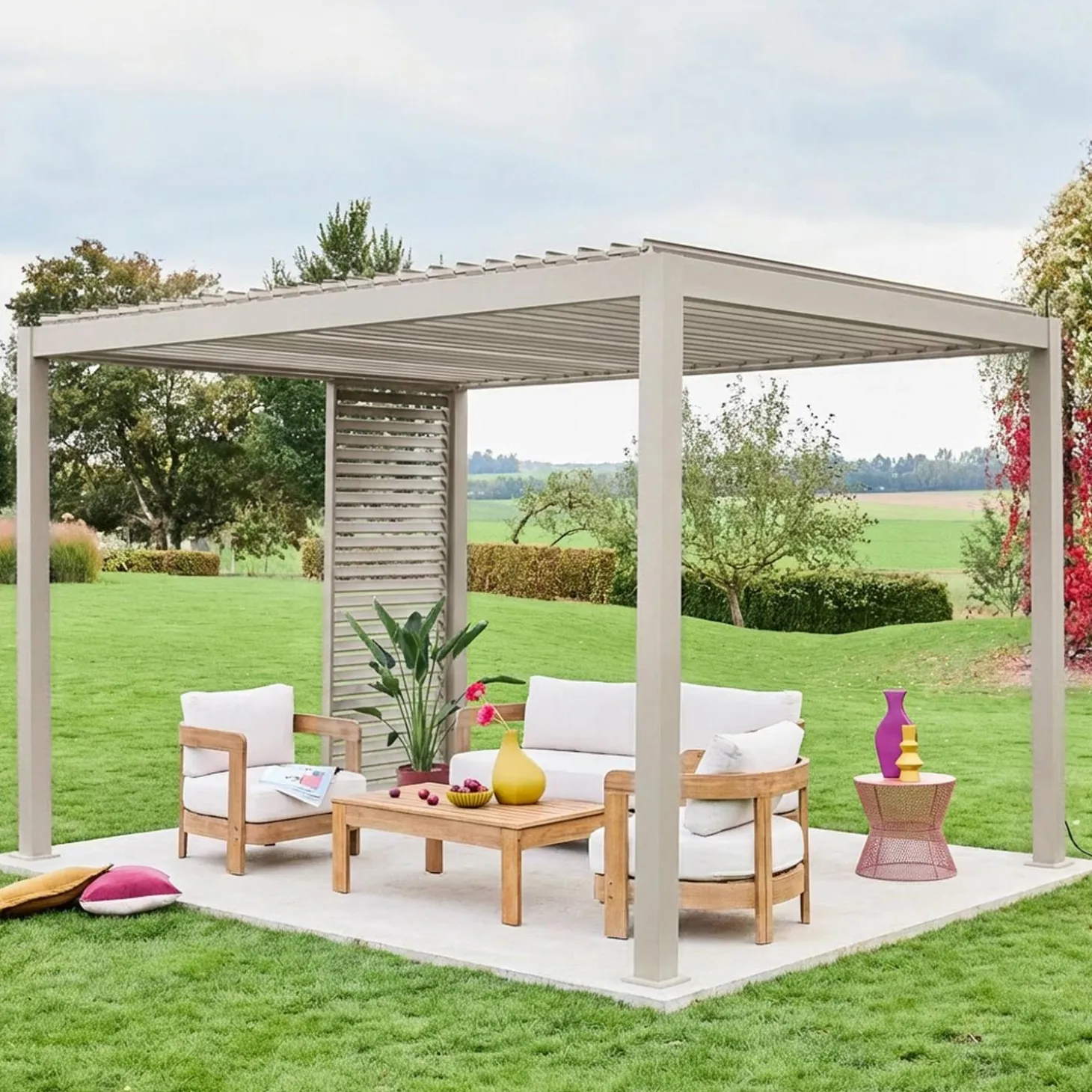 Louver panel aluminium 100cm for Triomphe pergola