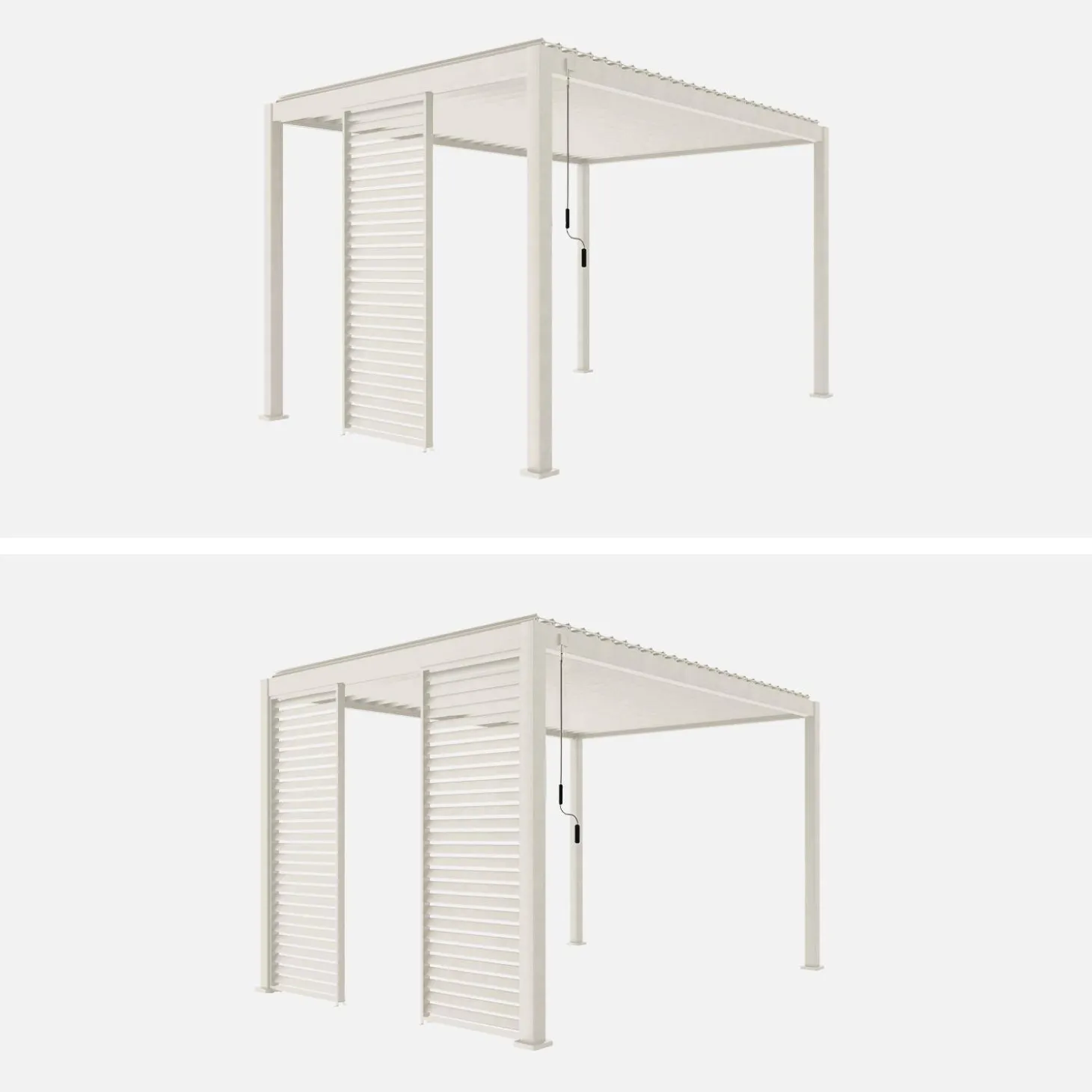 Louver panel aluminium 100cm for Triomphe pergola