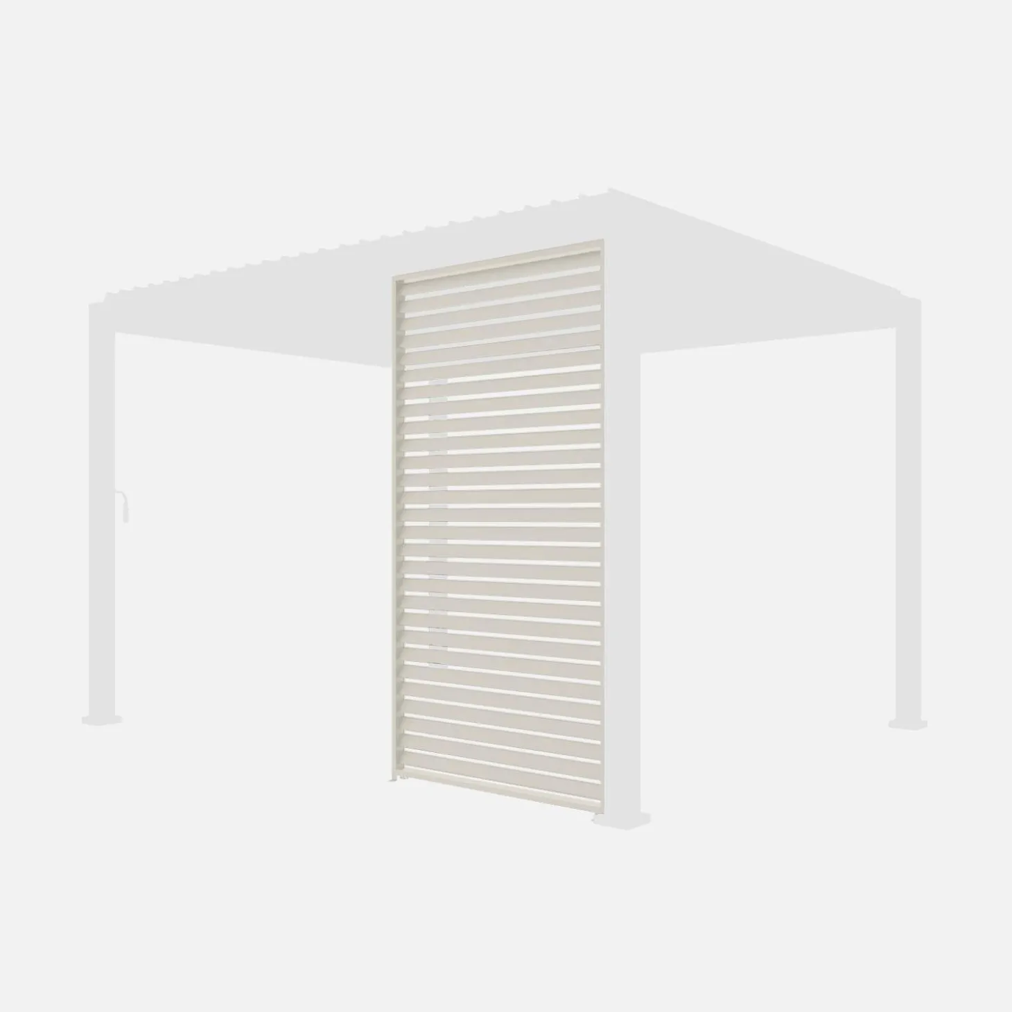 Louver panel aluminium 130cm for Triomphe pergola