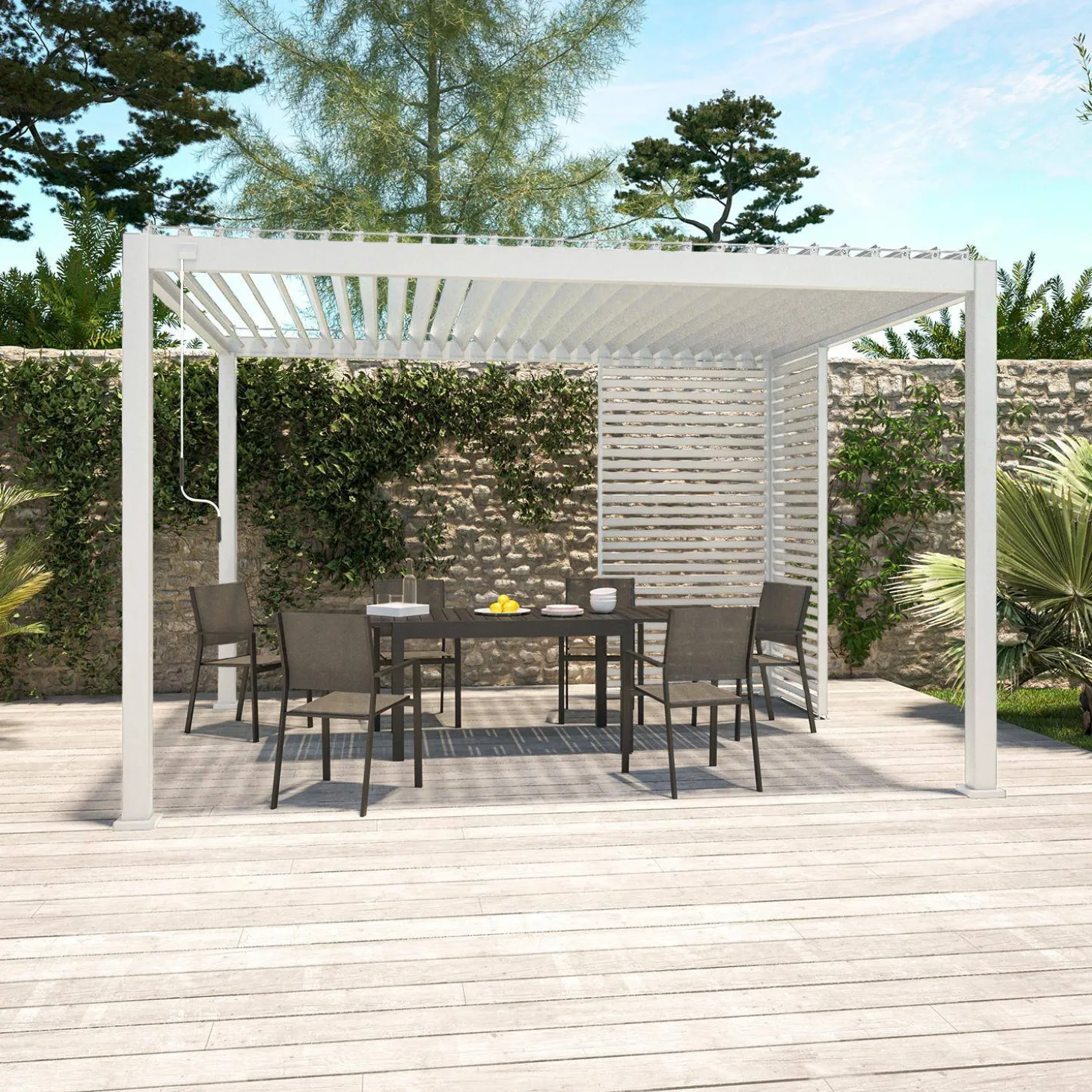 Louver panel aluminium 130cm for Triomphe pergola
