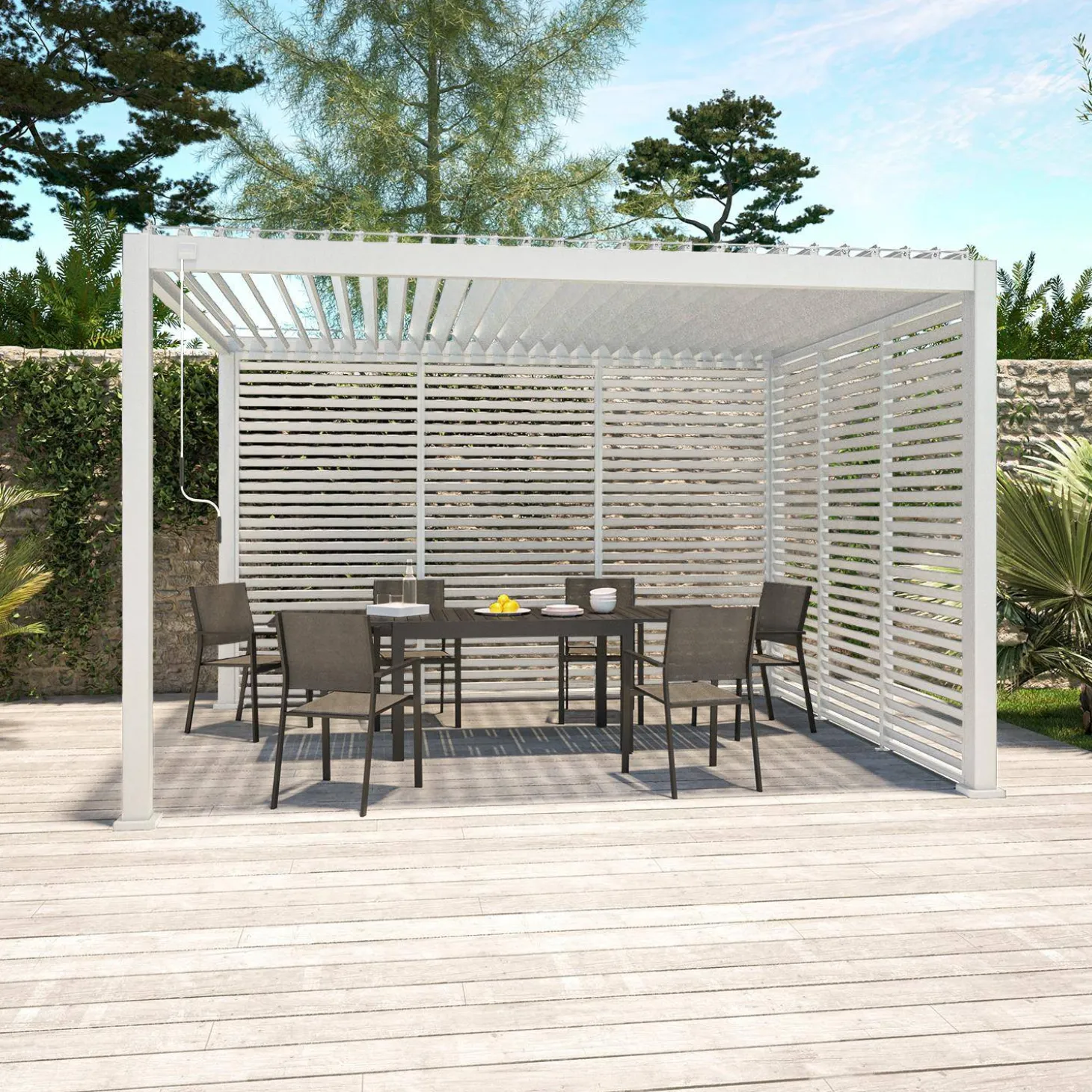 Louver panel aluminium 130cm for Triomphe pergola