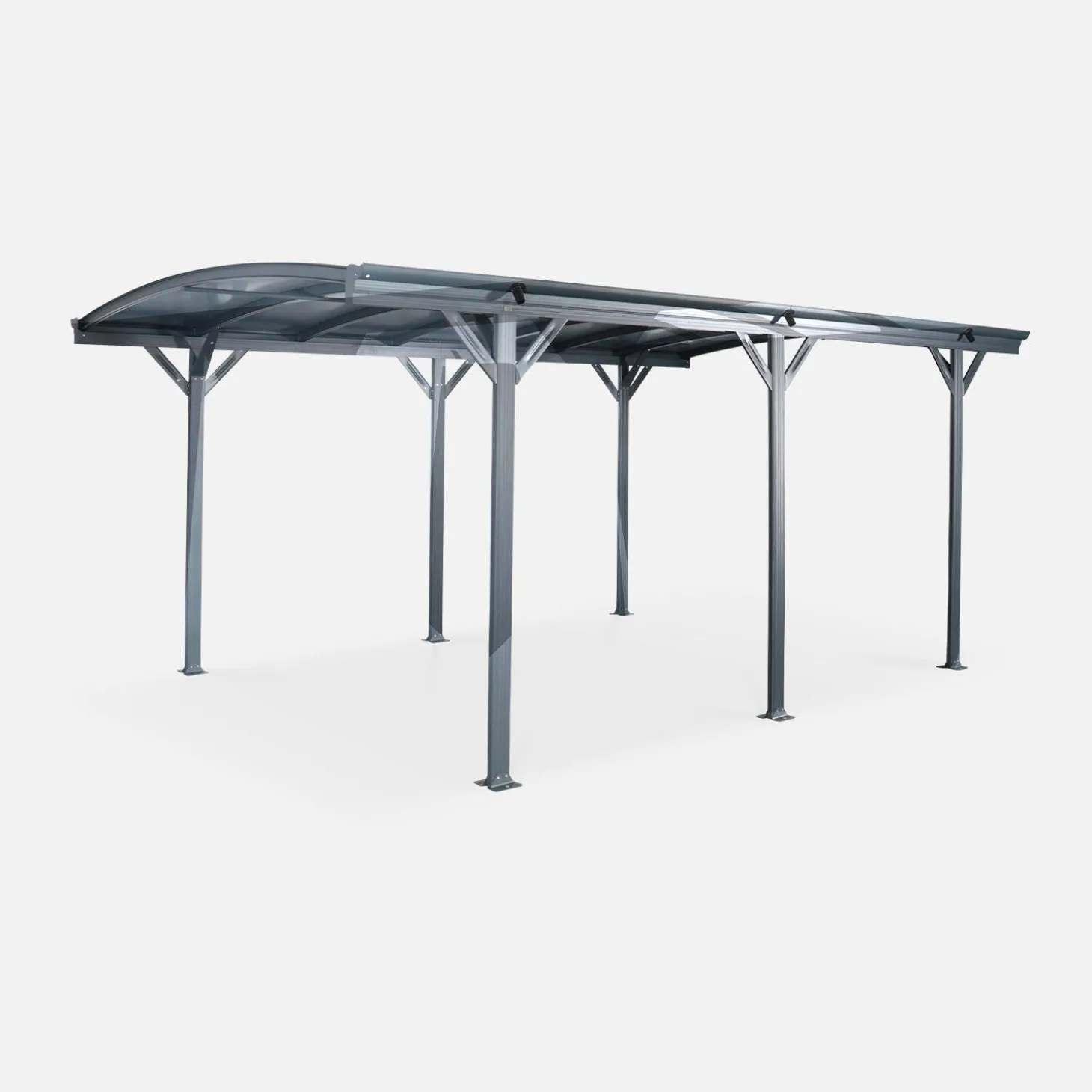 15m² aluminium and polycarbonate carport