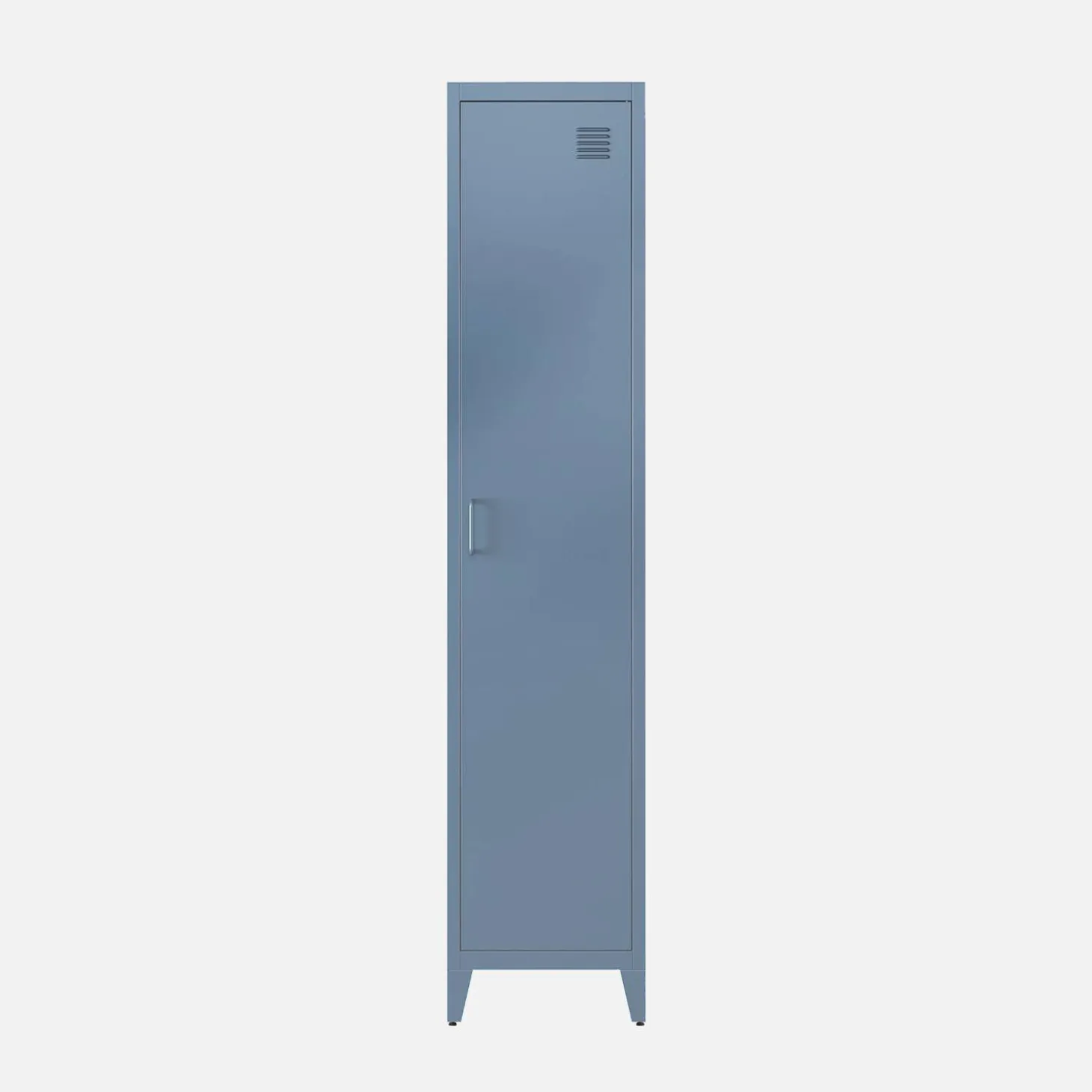 Metal cabinet/locker with 4 storage compartments, industrial-style