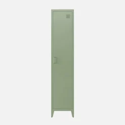 Metal cabinet/locker with 4 storage compartments, industrial-style