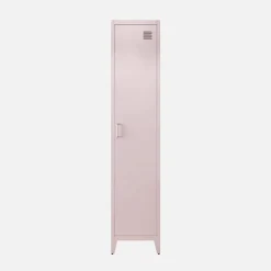 Metal cabinet/locker with 4 storage compartments, industrial-style