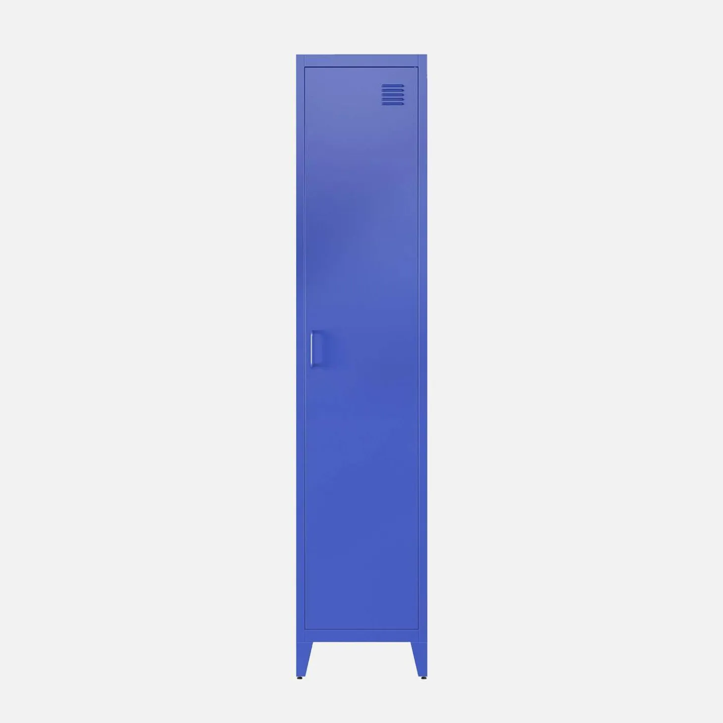 Metal cabinet/locker with 4 storage compartments, industrial-style