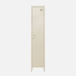 Metal cabinet/locker with 4 storage compartments, industrial-style