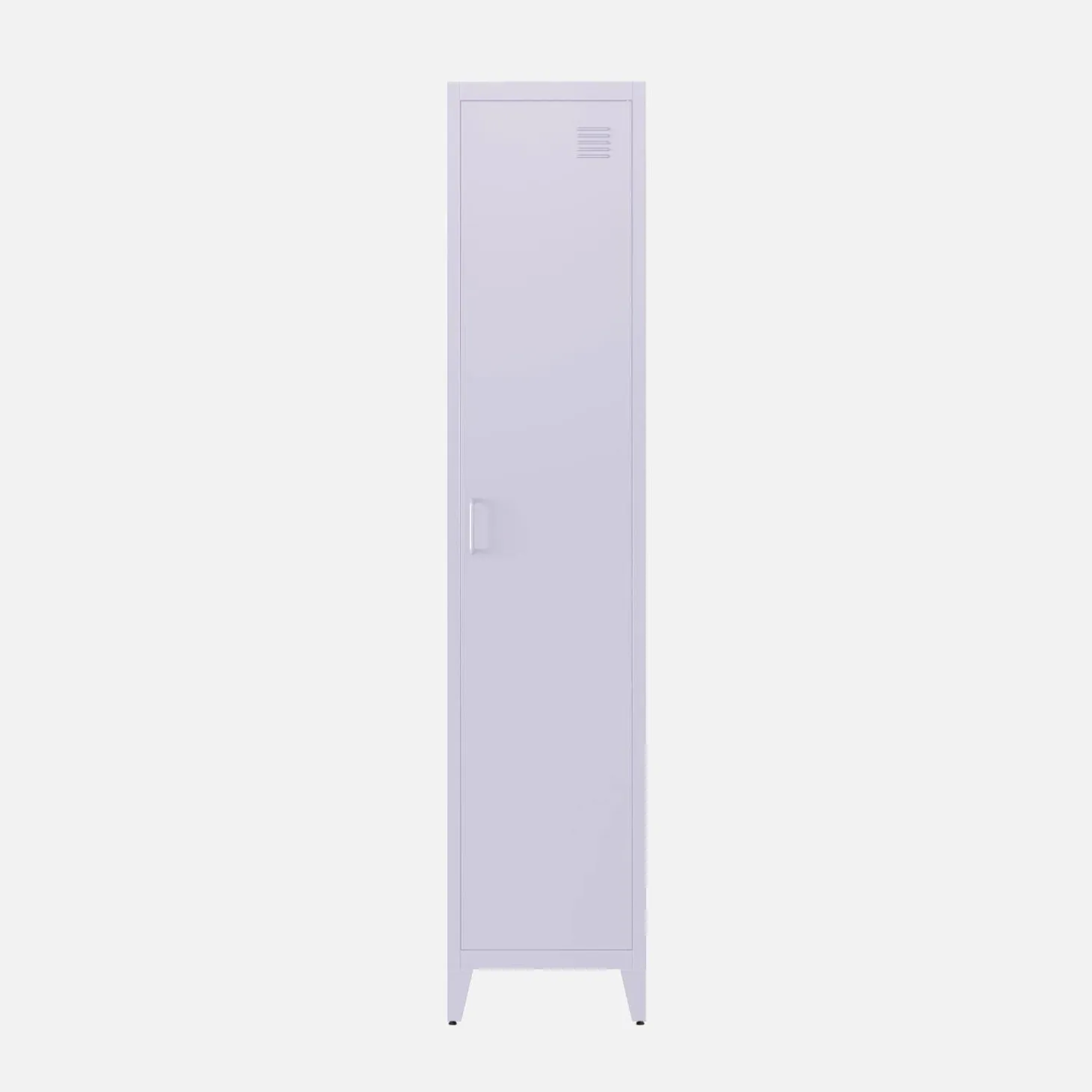 Metal cabinet/locker with 4 storage compartments, industrial-style