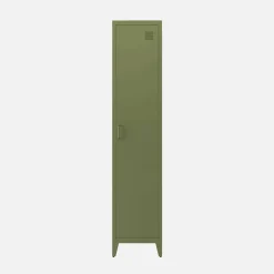 Metal cabinet/locker with 4 storage compartments, industrial-style