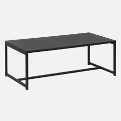 Metal coffee table with metal legs