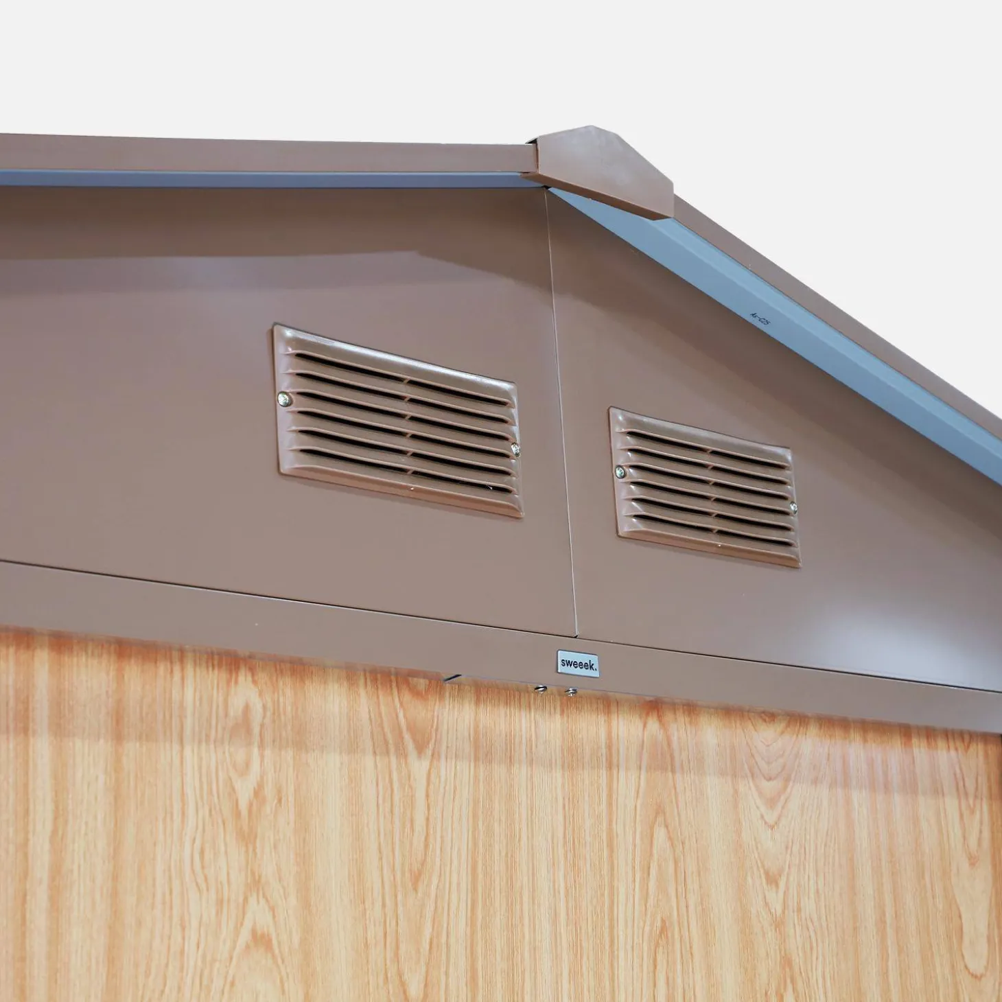 Metal garden shed 5.29m² with anchoring kit