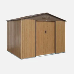 Metal garden shed 5.29m² with anchoring kit