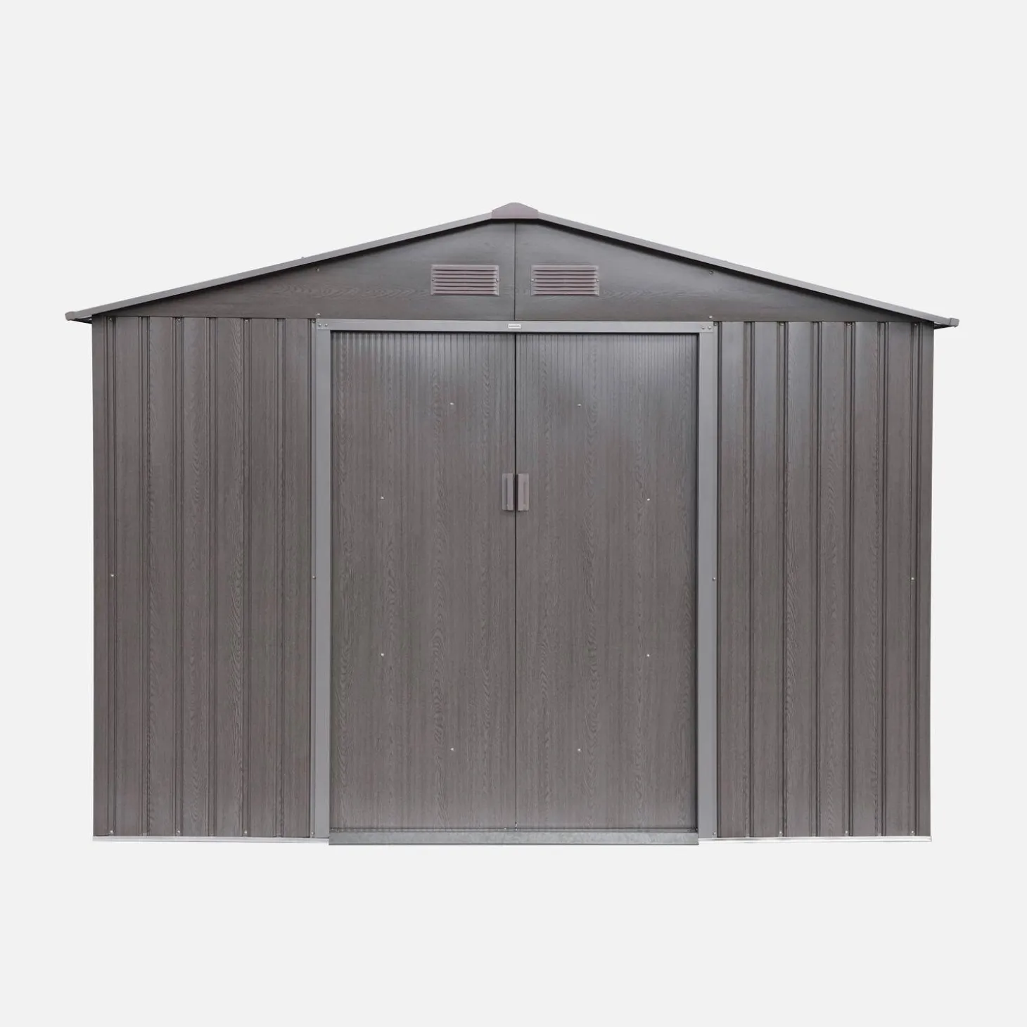 Metal garden shed 5.29m² with anchoring kit