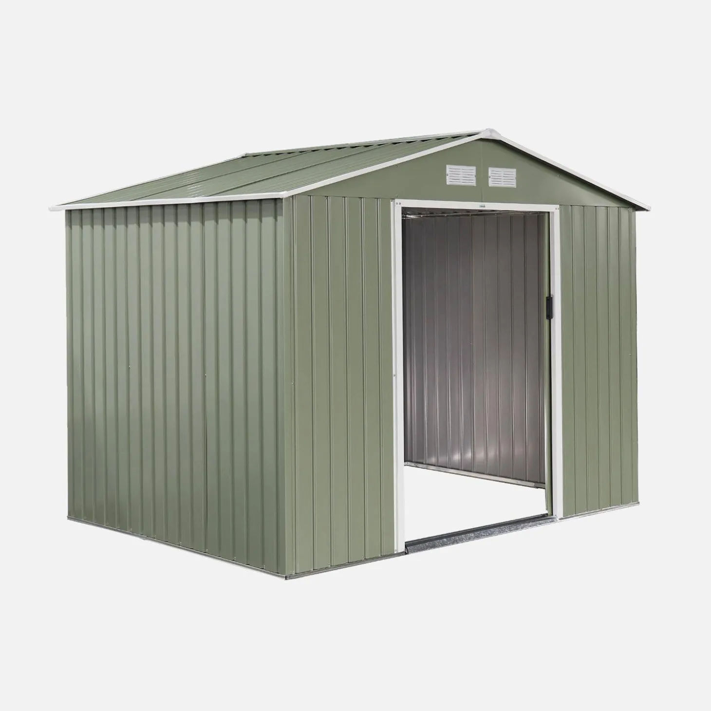 Metal garden shed 5.29m² with anchoring kit