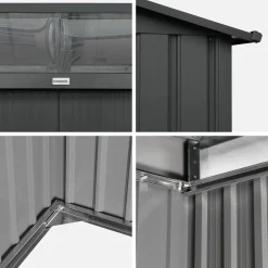 Metal garden shed 4.85m2 with skylight