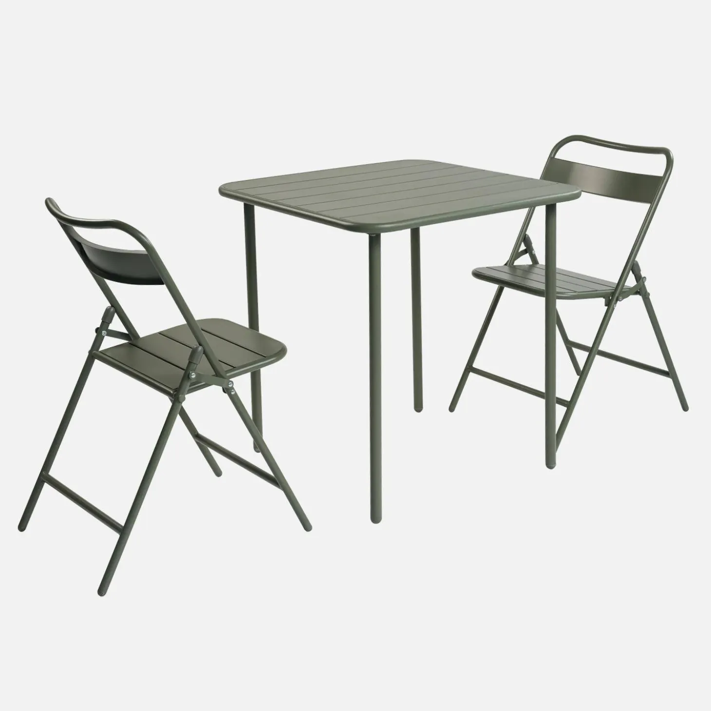 Metal garden table + 2 chairs