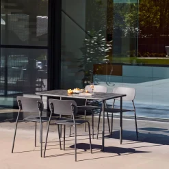 Metal garden table + 4 chairs