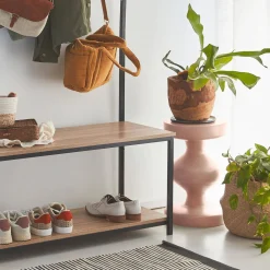 Metal side table