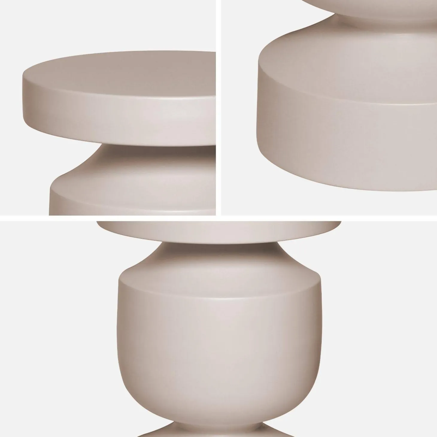 Metal side table