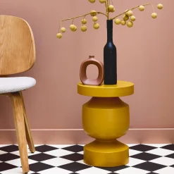 Metal side table