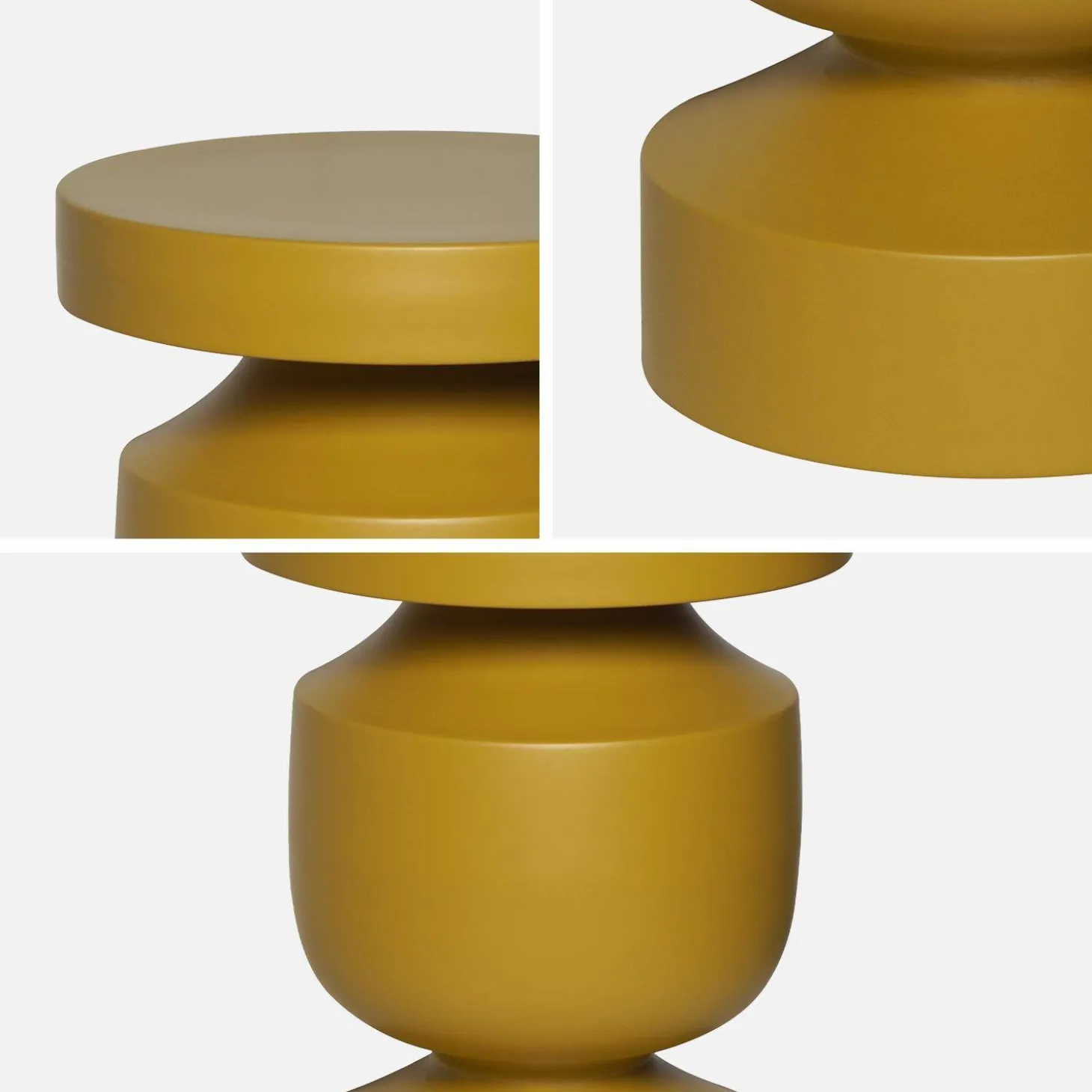 Metal side table