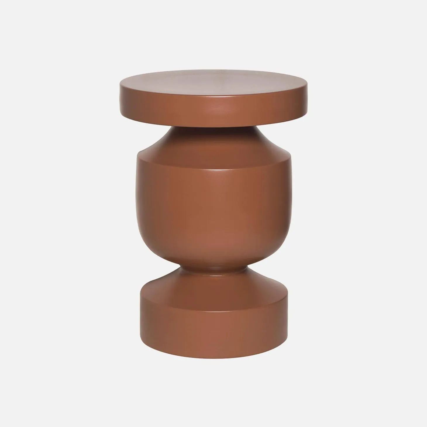 Metal side table