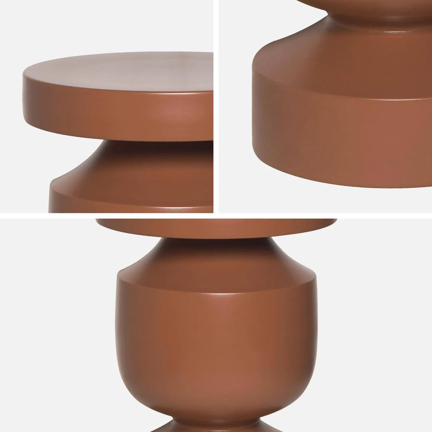 Metal side table