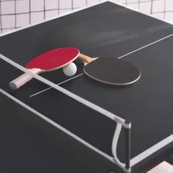 Mini folding indoor table tennis table with 4 bats and 6 balls