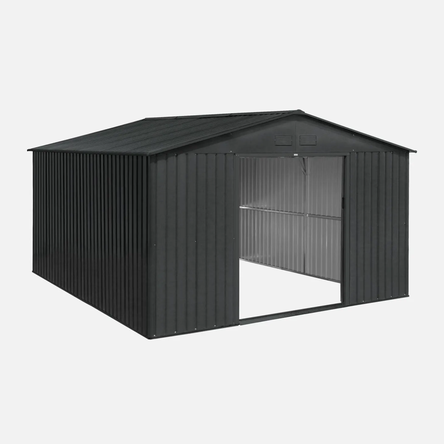 12.99 m² metal garden shed