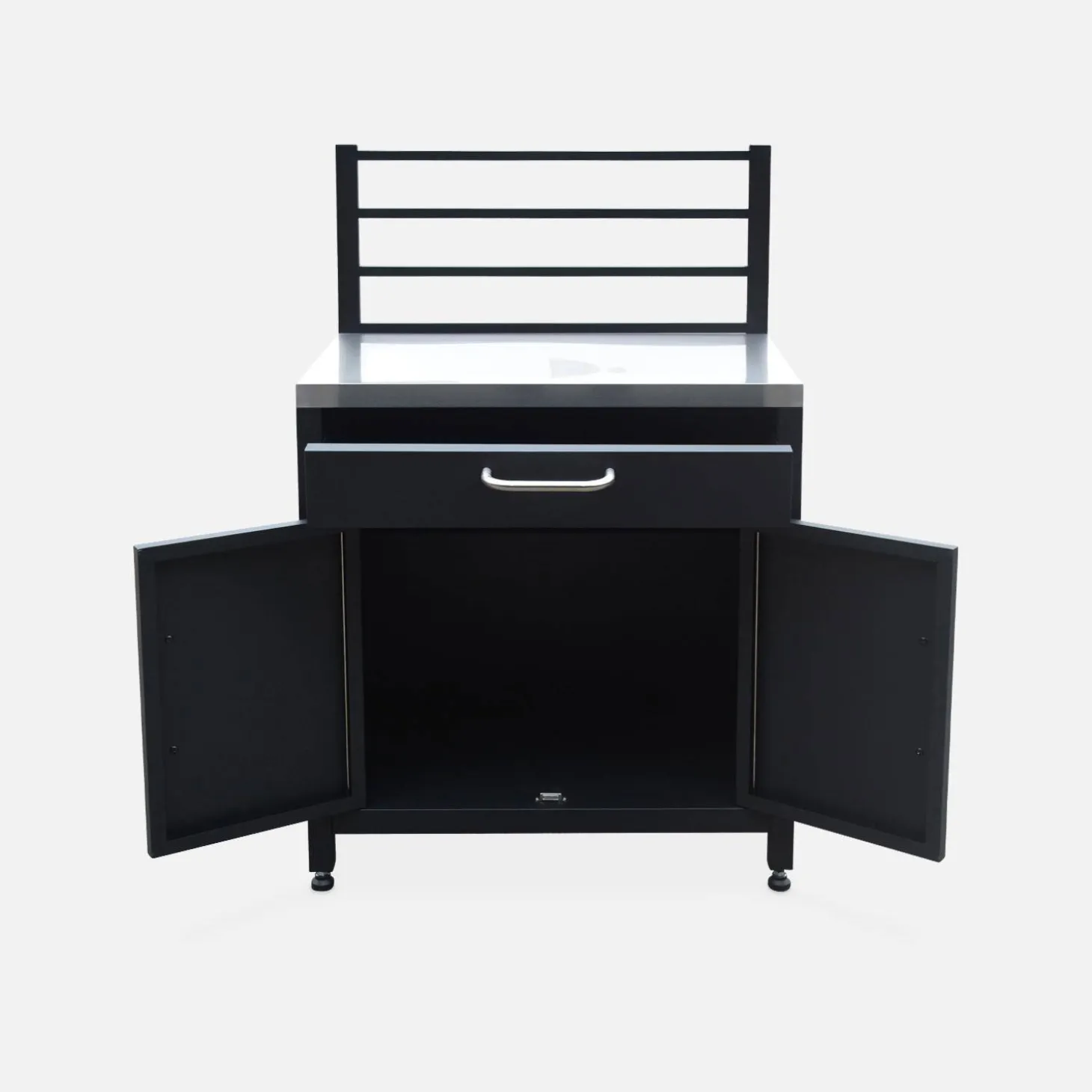 6-module stainless steel outdoor kitchen