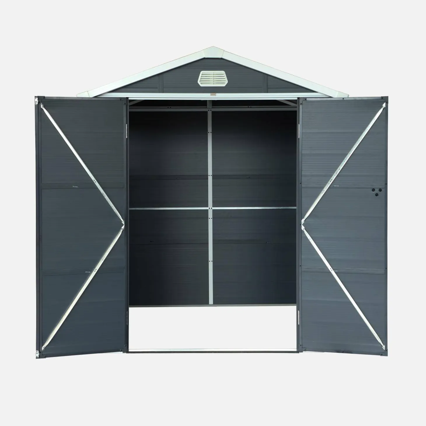 3.65 m² plastic garden shed