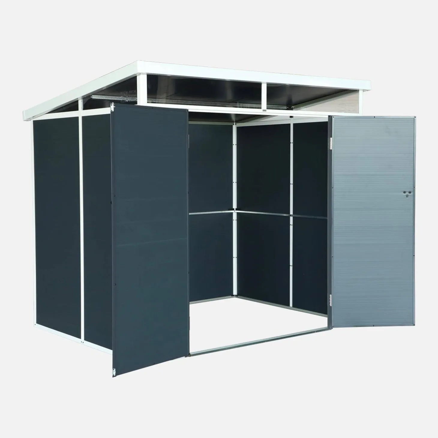 4.55 m² plastic garden shed