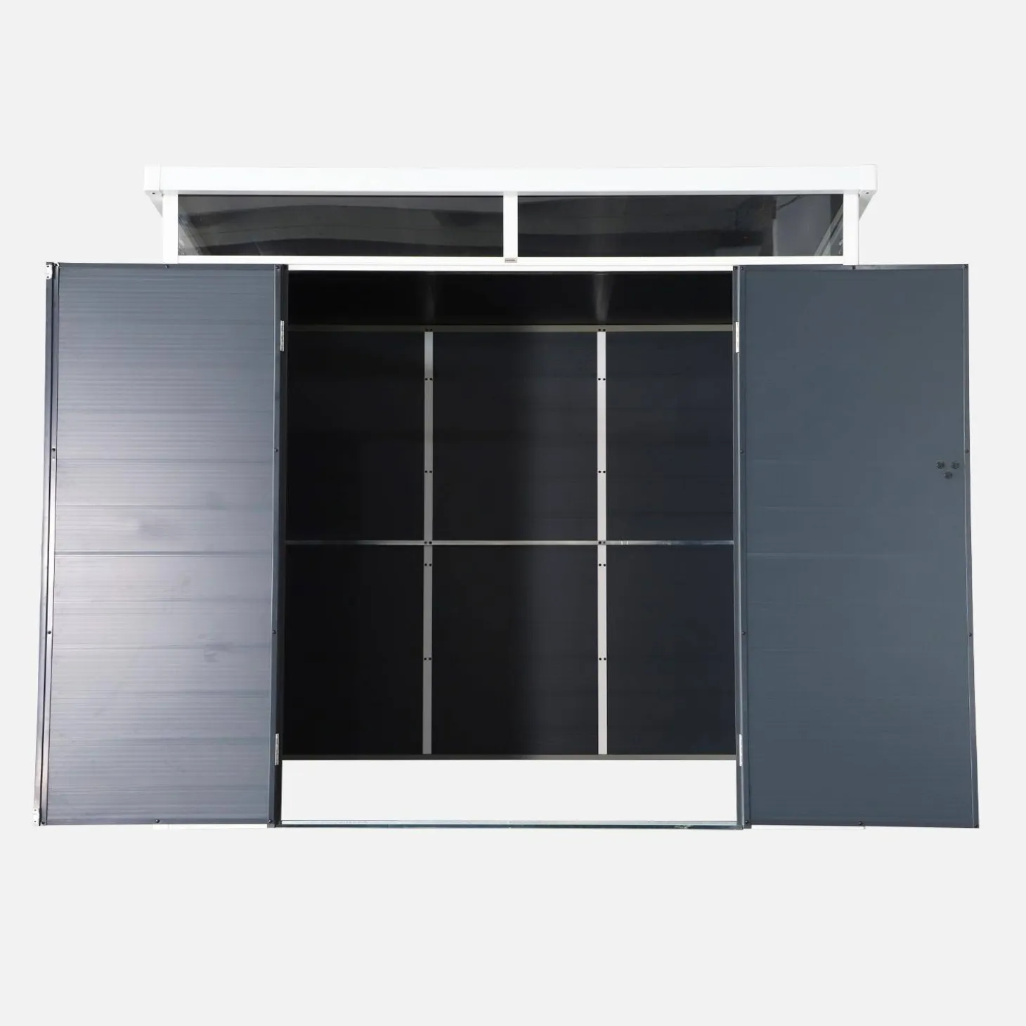 4.55 m² plastic garden shed