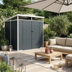 4.55 m² plastic garden shed