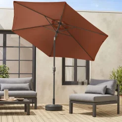 3m round centre pole parasol