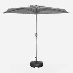 2.5m round half parasol for balcony